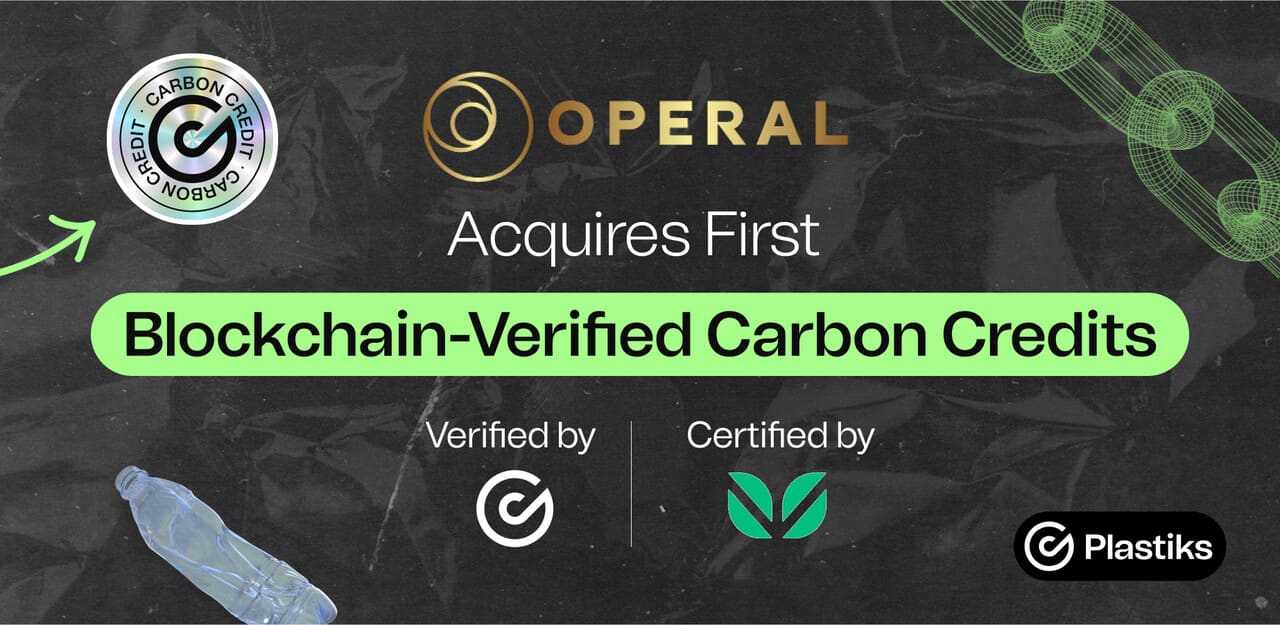 Operal Acquires First Blockchain-Verified Carbon Credits